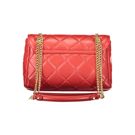 Red Polyethylene Shoulder Bag