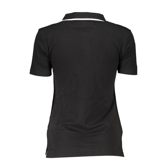 Black Cotton Women's Polo