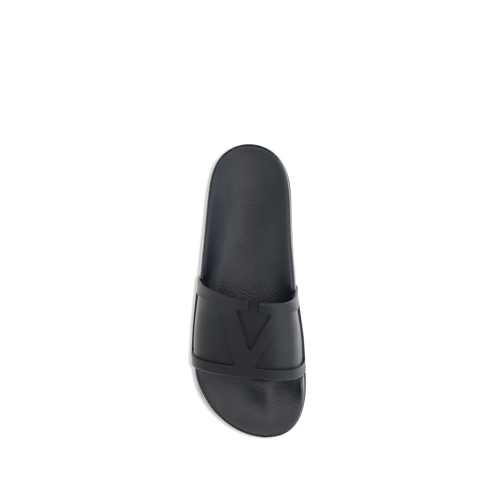 Black Rubber Sandals
