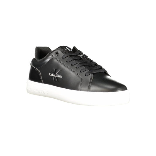 Black Leather Men Sneaker