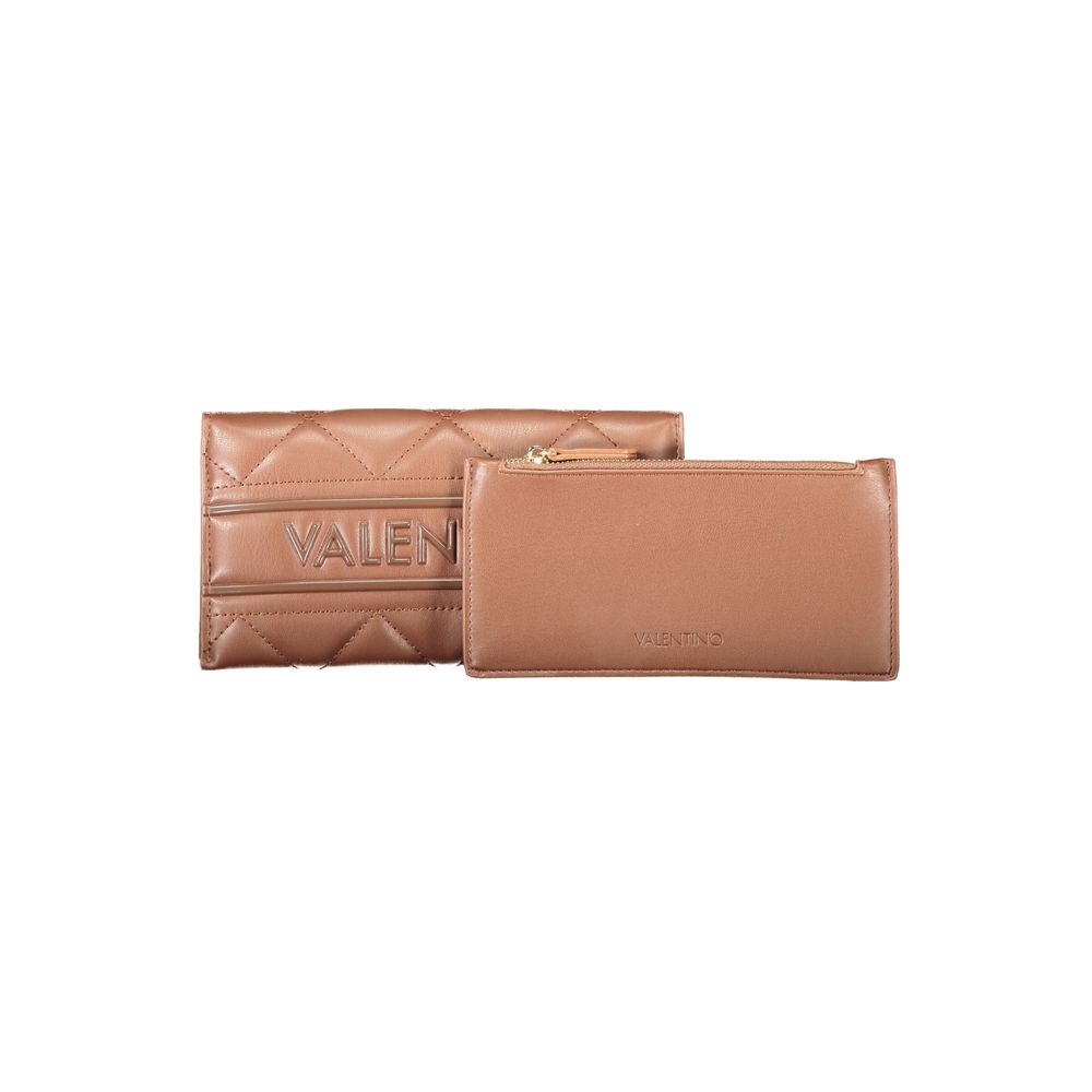 Brown Polyethylene Women Wallet