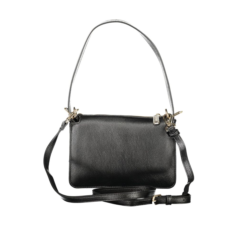 Black Polyethylene Women Handbag