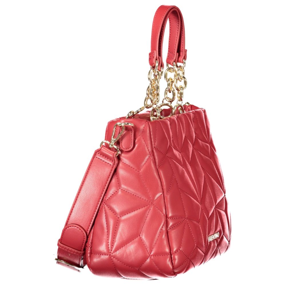 Rosso Polyurethane Women Handbag