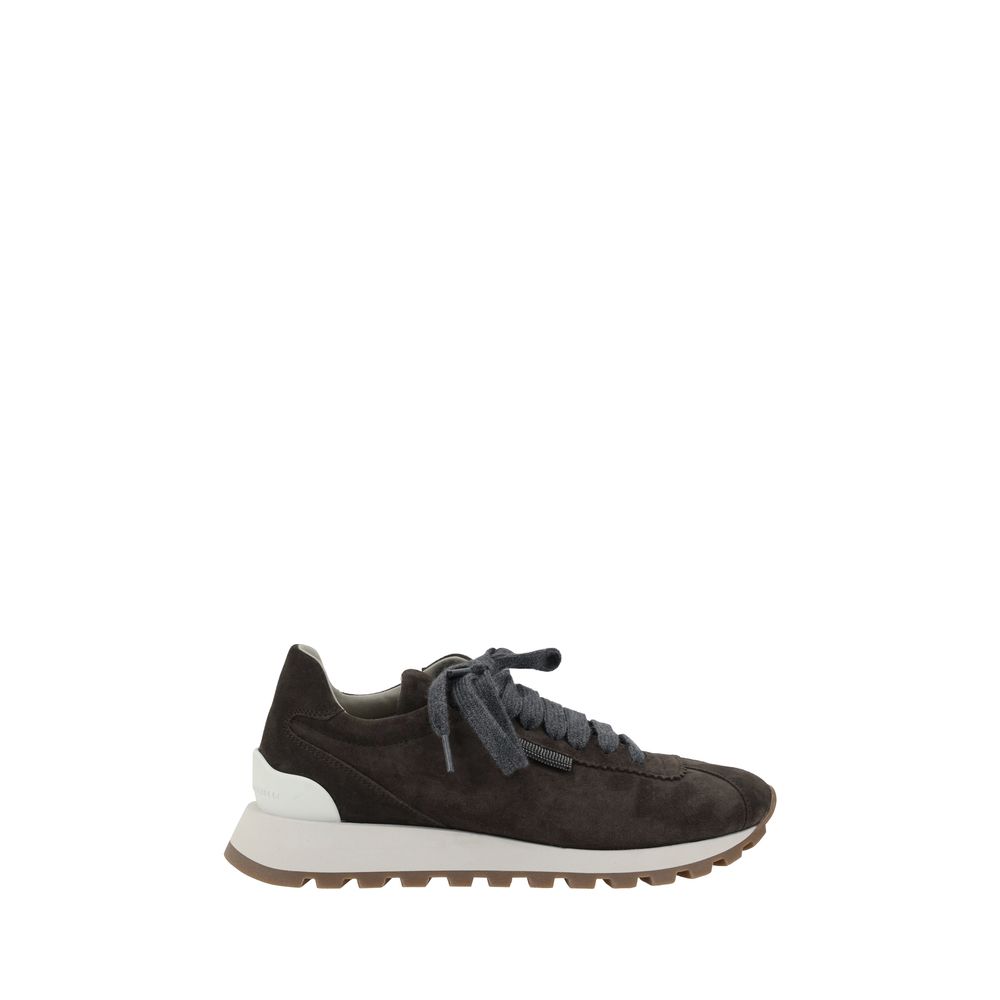 Black Rubber Platform Sneakers