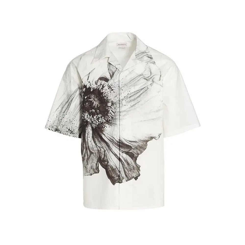 White Cotton Shortsleeve Shirt