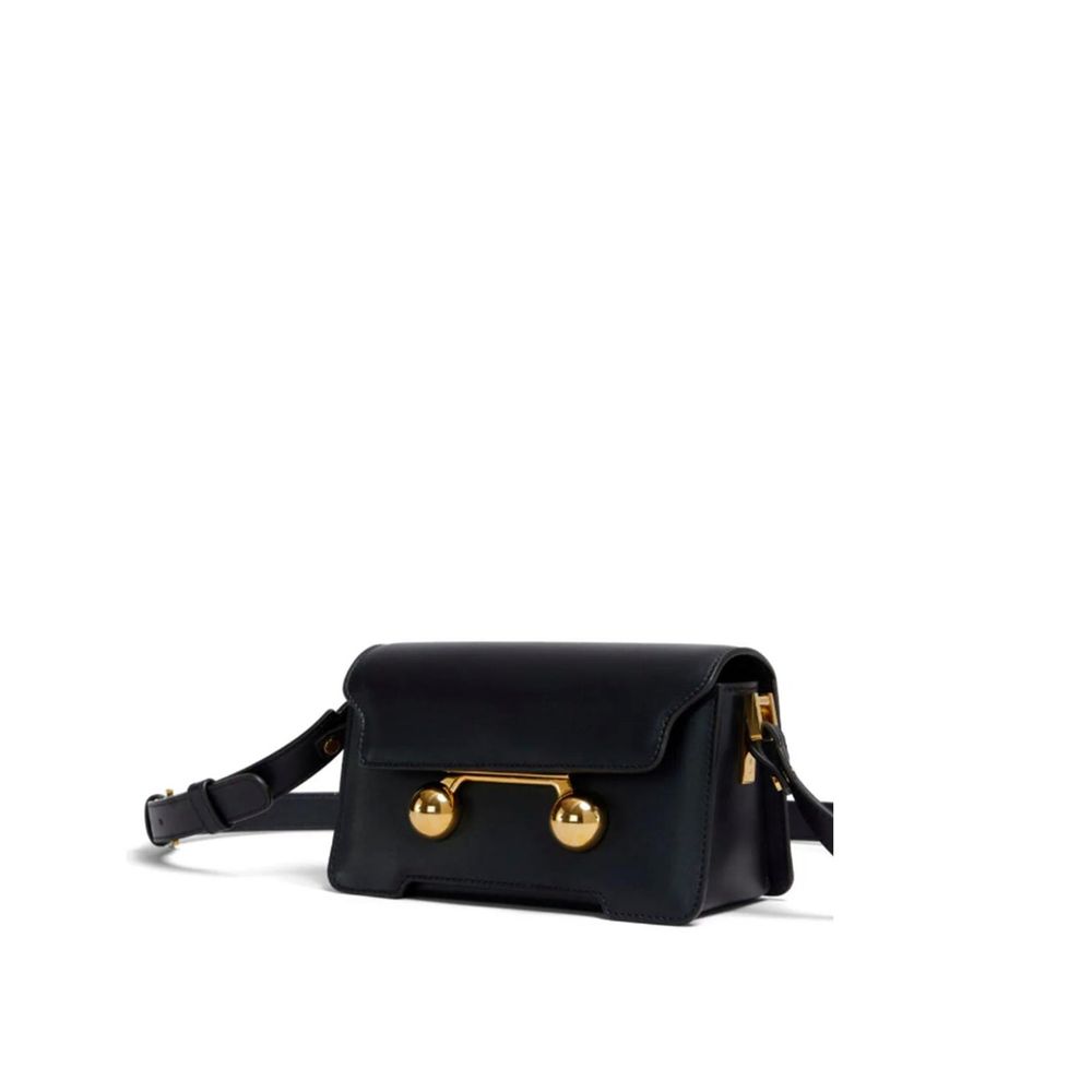 Black Calfskin Belt Bag