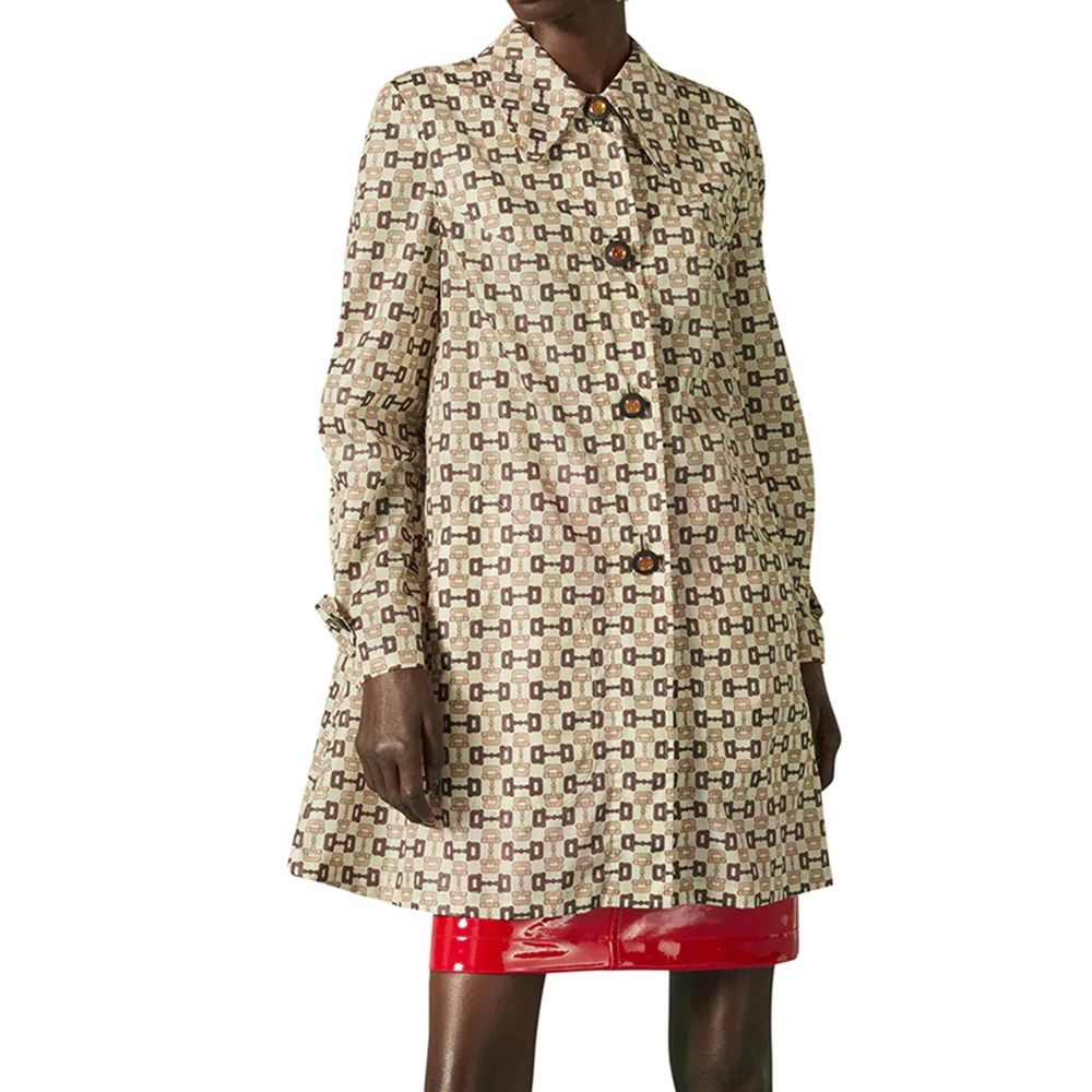 Beige Polyamide Coat