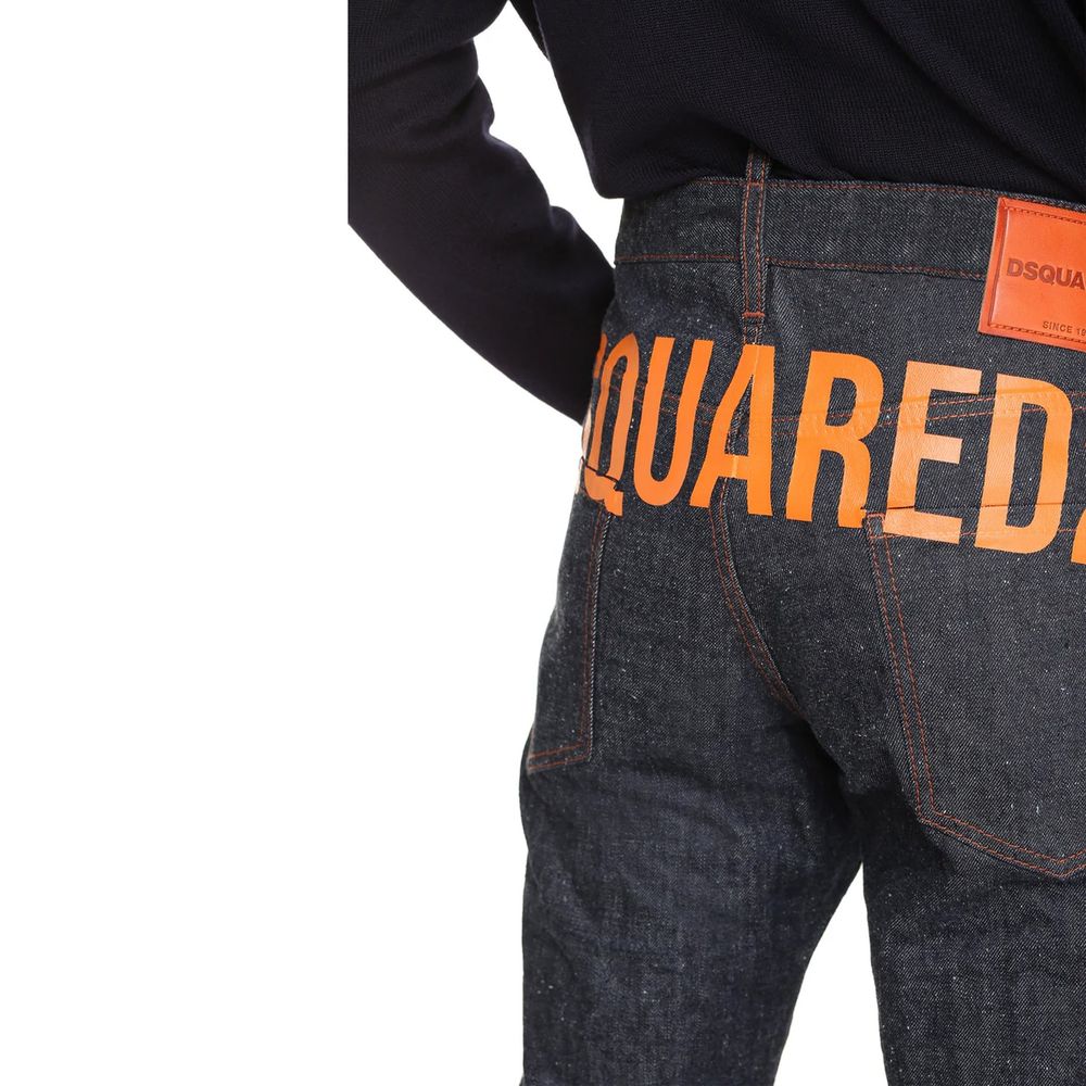 Blue Cotton Relaxed Fit Jeans