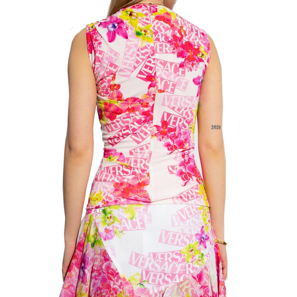 Multicolor Elastane Tank Tops
