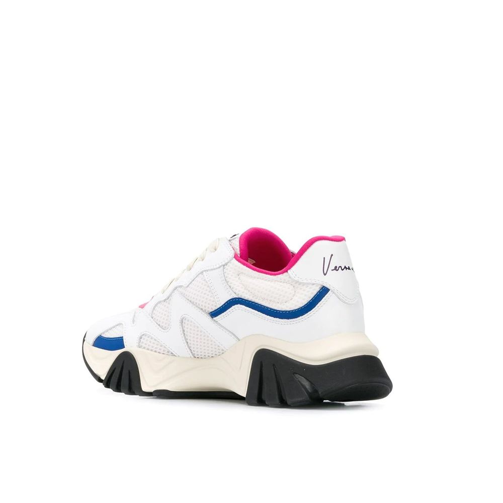 White Leather Chunky Sneakers