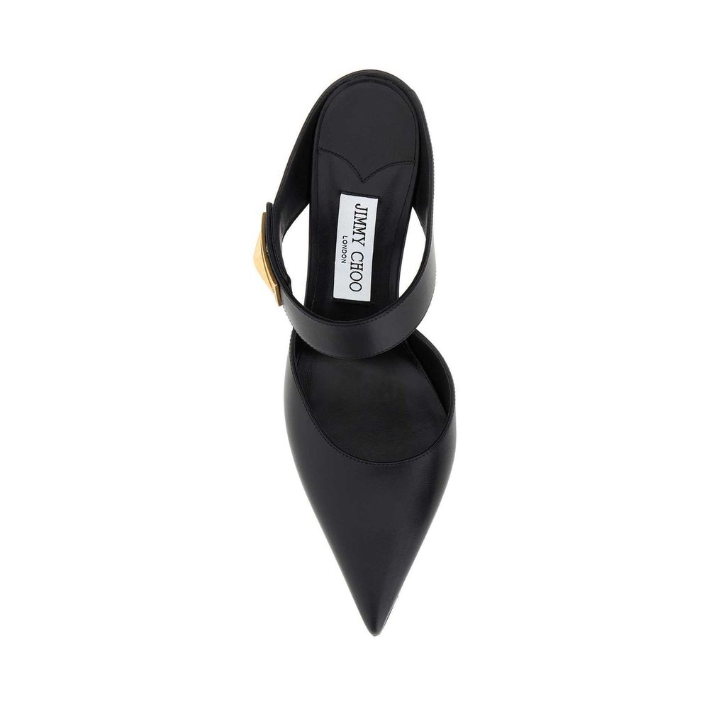 Black Calfskin High Heel Pumps