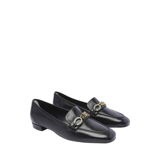 Black Calfskin Slip-On Loafers