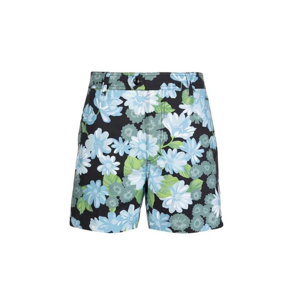 Blue Cotton Shorts