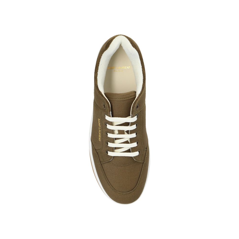 Green Fabric Sneakers