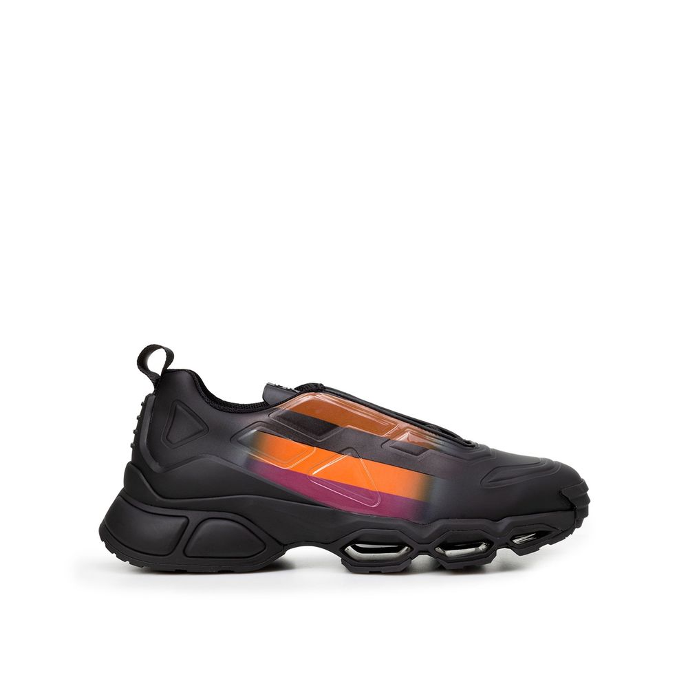 Black Rubber Chunky Sneakers