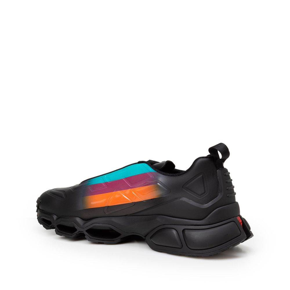 Black Rubber Chunky Sneakers