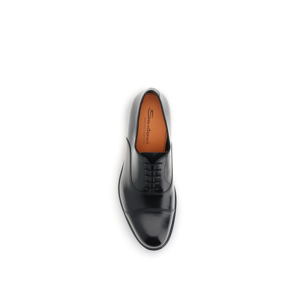 Black Calf Leather Bos Taurus Oxfords And Derbies