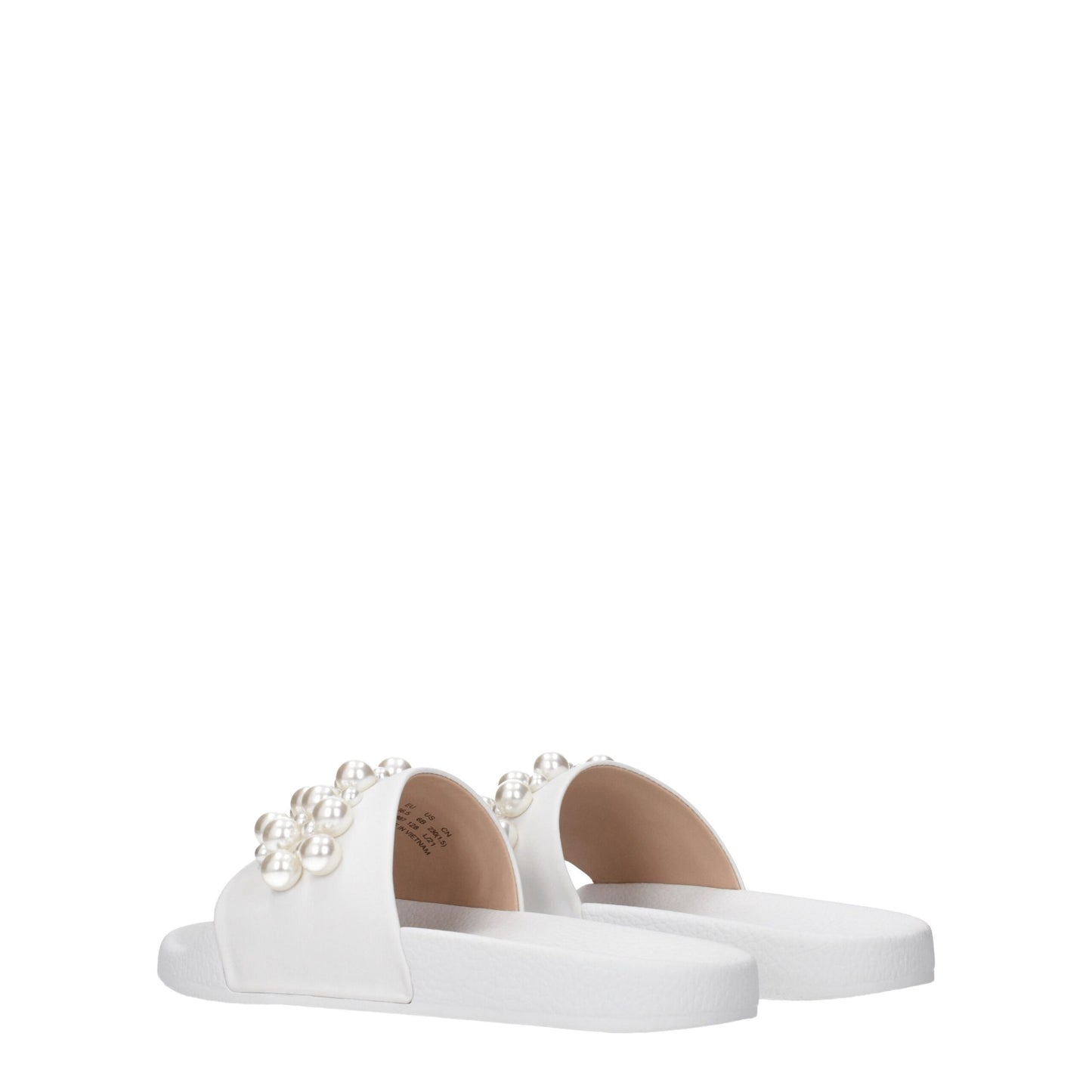 White Leather Slippers