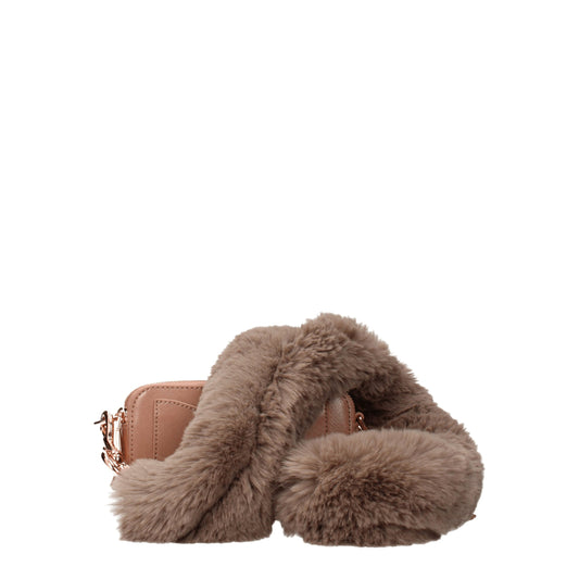 Pink Leather Crossbody Bag