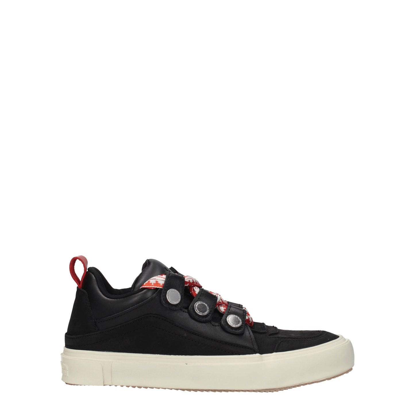 Black Leather Low Top Sneakers