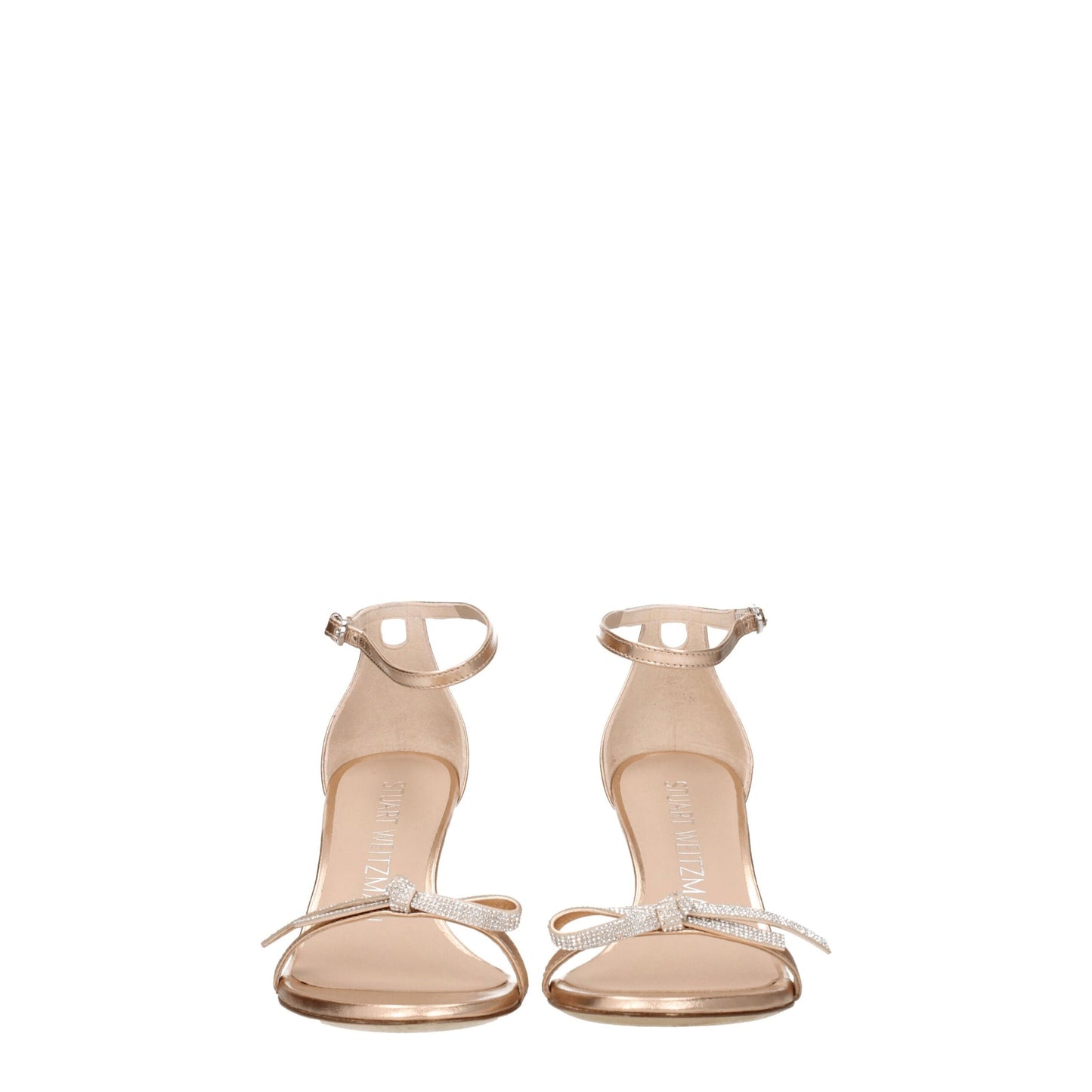 Pink Leather Stiletto Heel Sandals