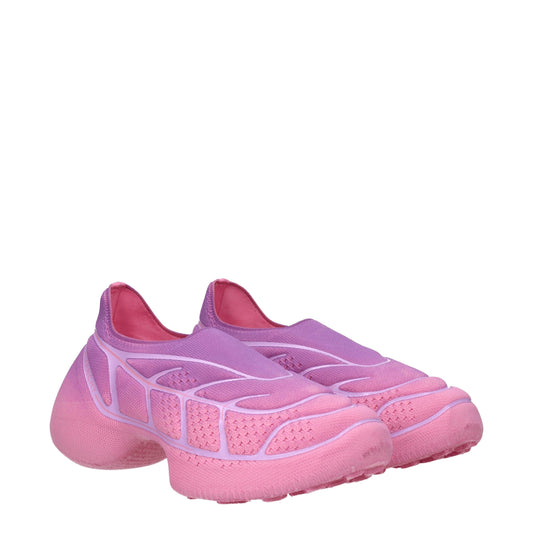Pink Fabric Sneakers