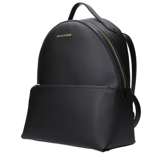 Black Leather Backpack