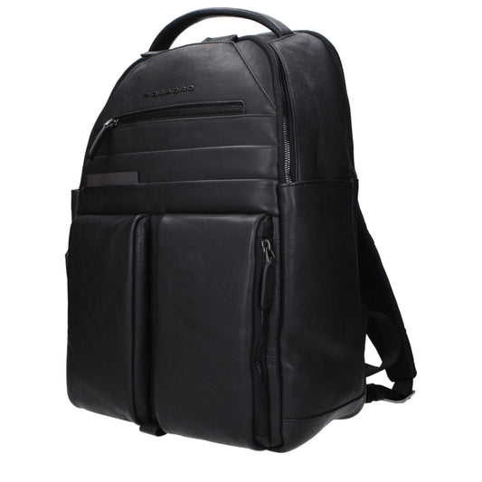 Black Leather Backpack
