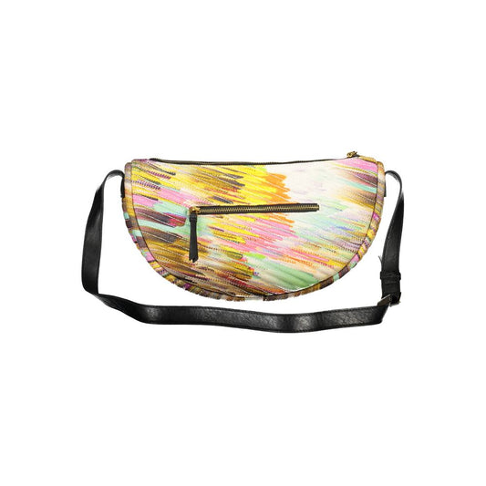 Yellow Polyester Shoulder Bag
