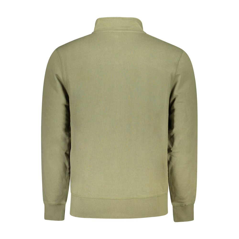 Green Cotton Men Sweater
