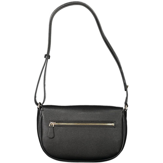 Black Polyethylene Women Handbag
