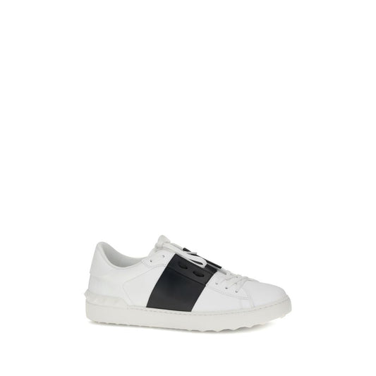 White Calf Leather Bos Taurus Low Top Sneakers