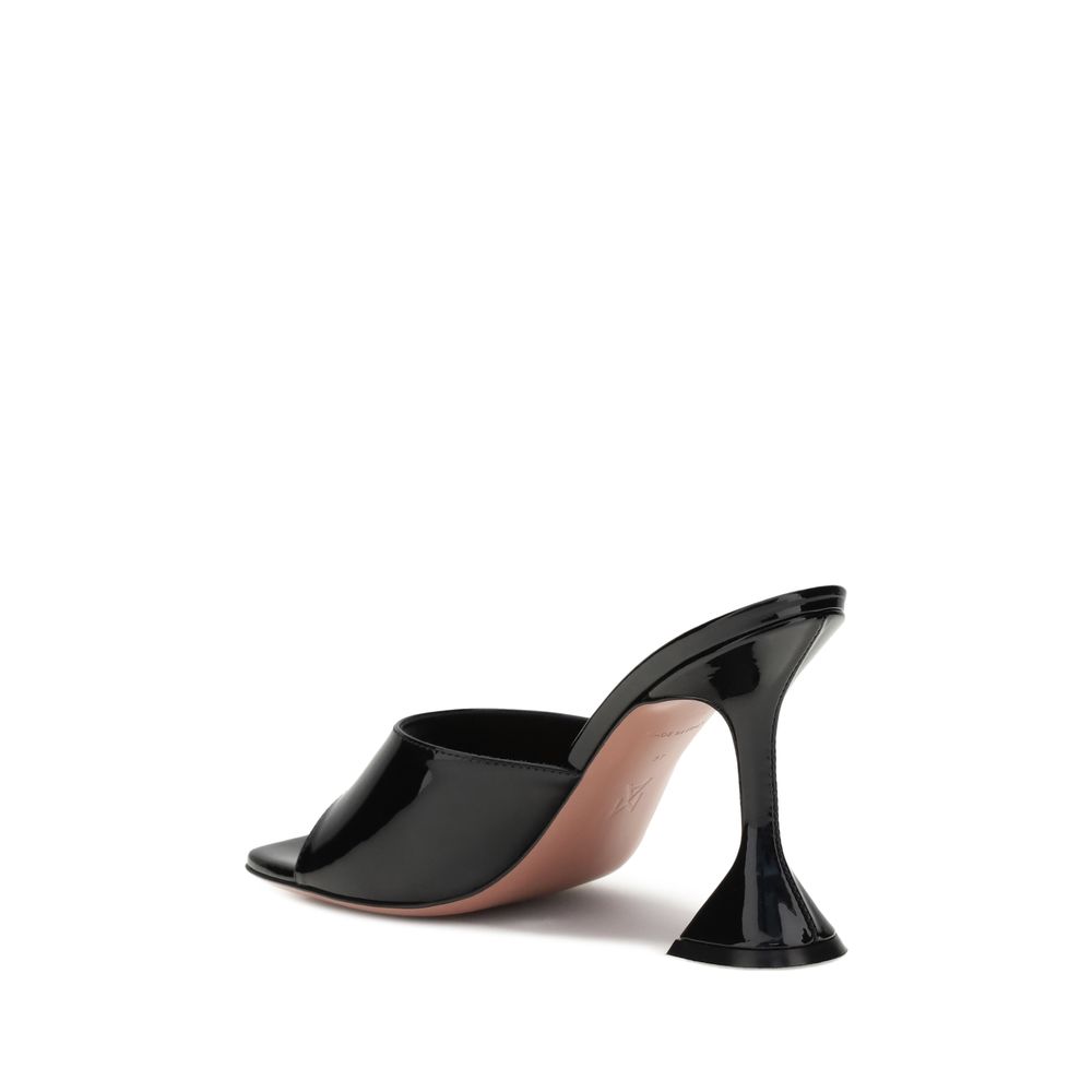 Black Calf Leather Bos Taurus Platform Sandals
