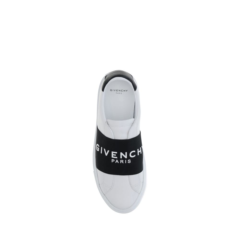 White Calf Leather Bos Taurus Low Top Sneakers