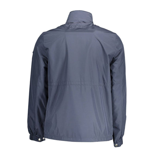 Blue Recycled Polyester Men Jacket