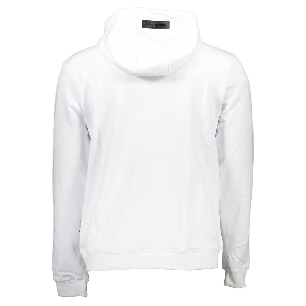 White Cotton Mens Sweatshirt