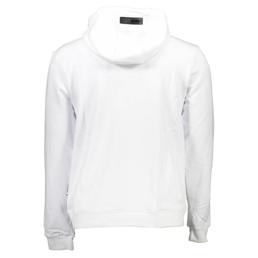 White Cotton Mens Sweatshirt