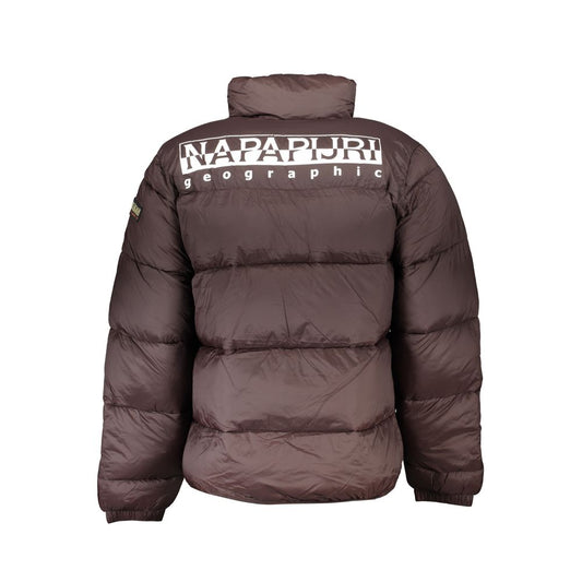 Brown Polyamide Jackets & Coat