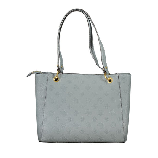 Azzurro Polyurethane Women Handbag