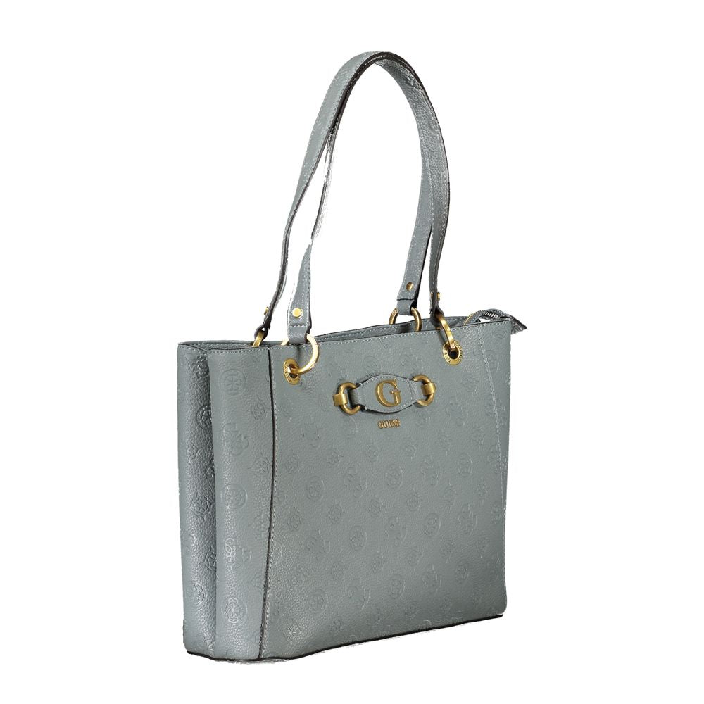 Azzurro Polyurethane Women Handbag