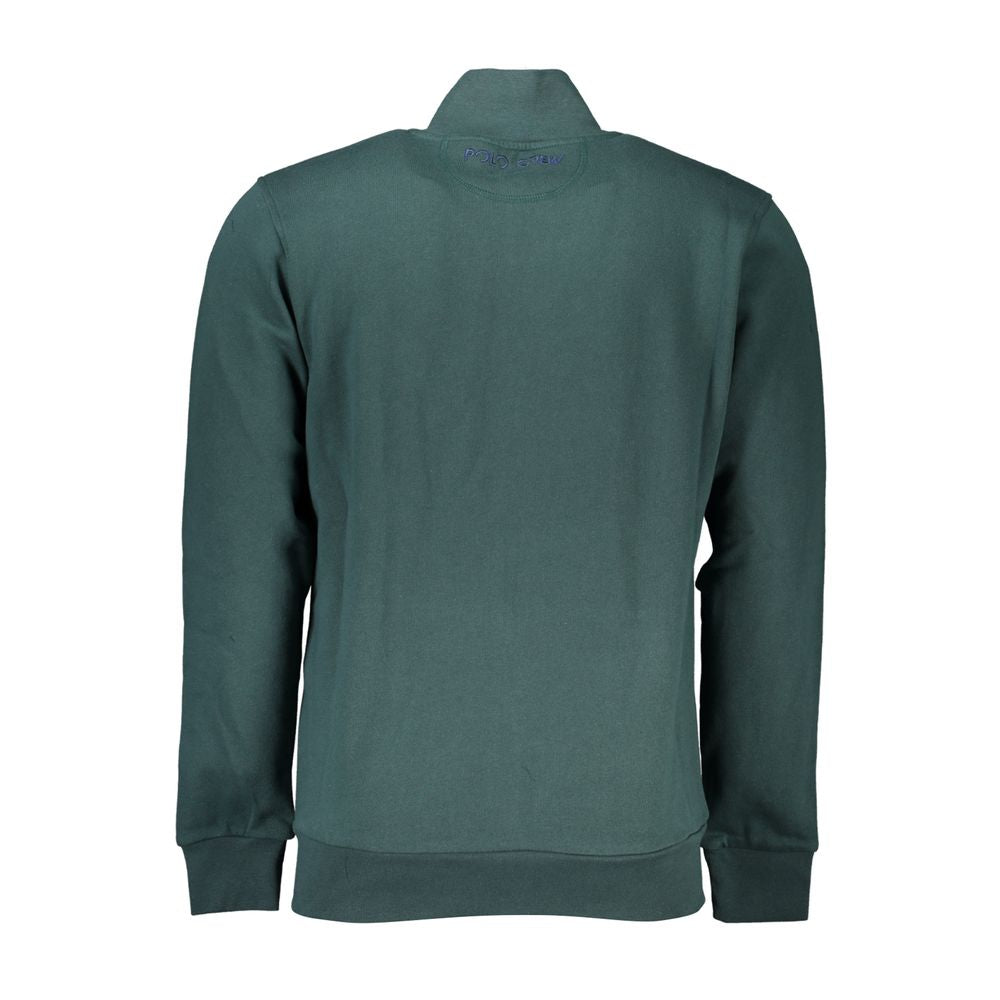 Green Cotton Men Sweater