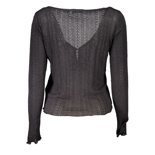 Grigio Viscosa Women Cardigan