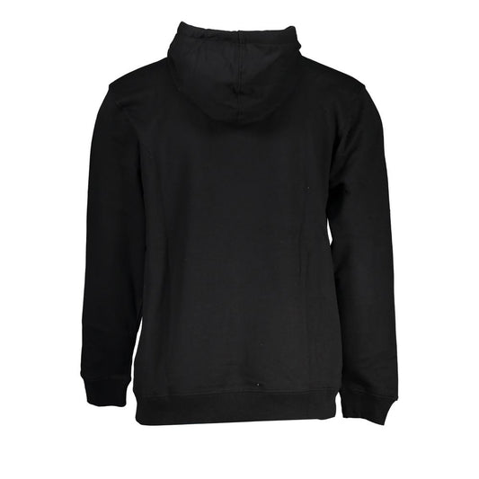 Black Cotton Men Sweater