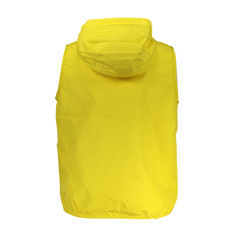 Yellow Polyester Men Jacket