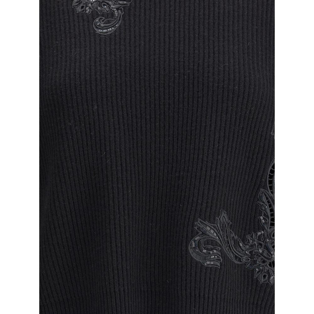 Black Fleece Wool Sweatshirt