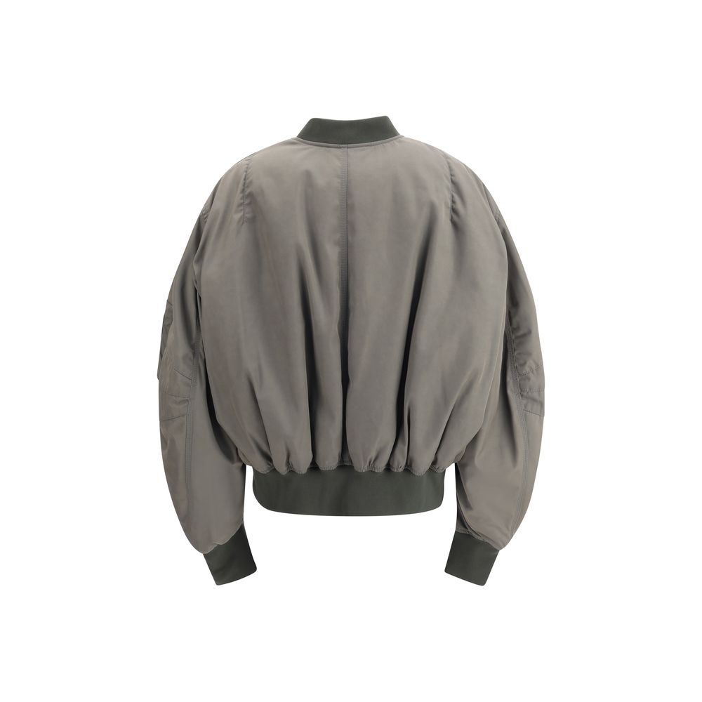 Green Polyester Bomber