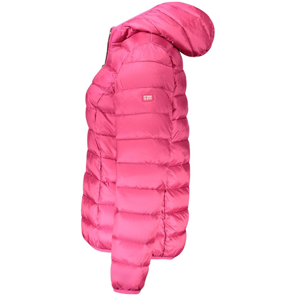 Pink Polyamide Jackets & Coat