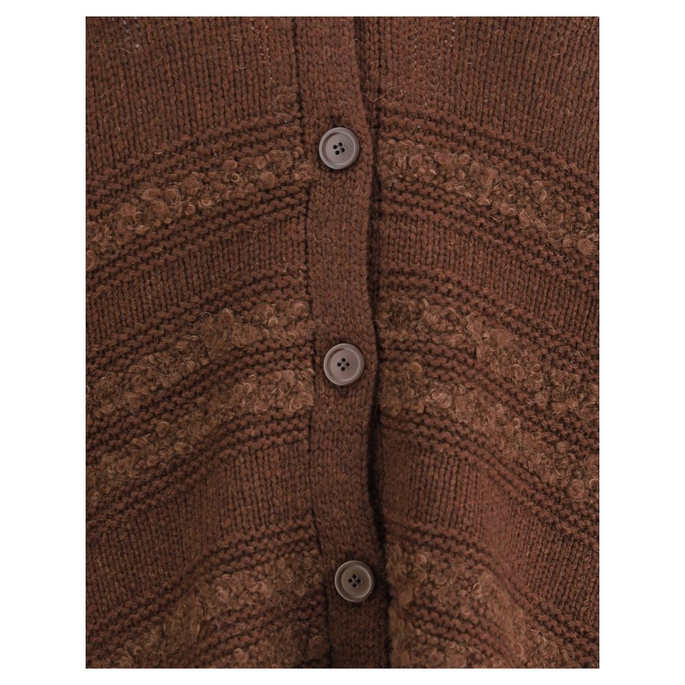 Brown Camel Hair Cardigan