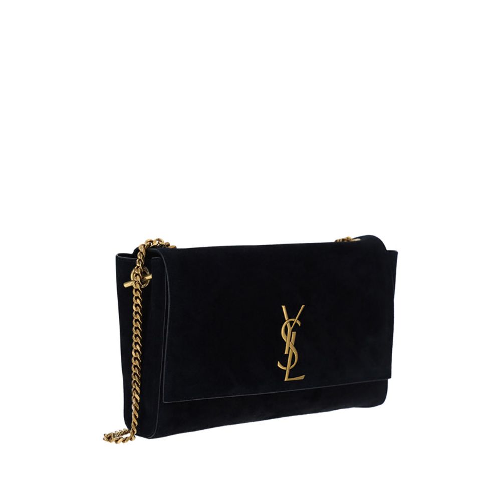 Black Calf Leather Bos Taurus Shoulder Bag