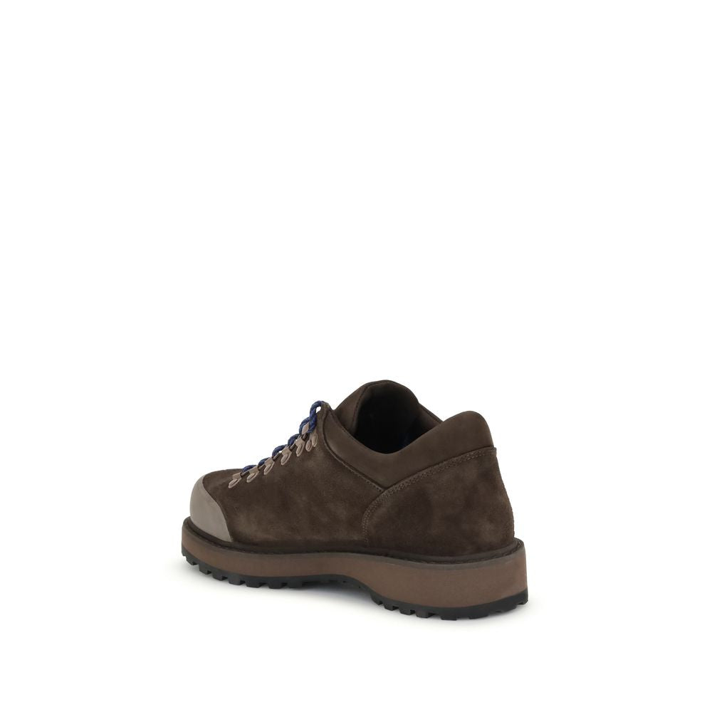 Brown Leather Lace-Up Boots